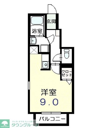 クローバーコートの物件間取画像